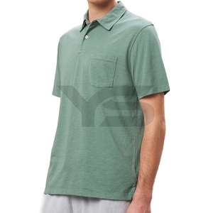 Polo personalizado de alta calidad para hombre 60% algodón 40% Spandex Turn Collar de punto primavera táctico Golf Casual diseño promocional - Product Image 2
