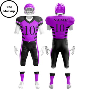 Uniforme personnalisé de football américain Ensemble maillot et pantalon respirants Uniforme de football sublimé pour équipes et entraînement - Product Image 2