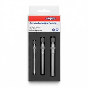Juego de punzones centradores Knipex de 3 piezas, mango de acero de grado industrial, cinceles y punzones de punta recta - Product Image 2