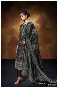 Catalogue complet de Salwar Kameez brodé imprimé en coton de qualité supérieure disponible au tarif de gros pour les tenues de fête - Product Image 3