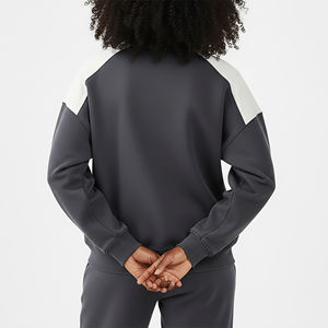 Sudadera de Mujer de Manga Larga, Corte Regular, Lavado Ácido, 100% Algodón, Sudadera Deportiva para Mujer - Product Image 2