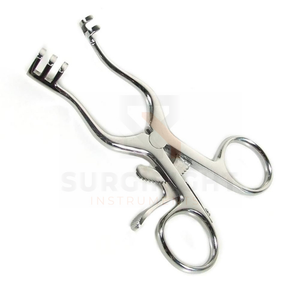 Weitlaner Retractor Gancho para heridas Soporte de aguja de extensión quirúrgica Puntas romas Instrumento manual de acero para uso hospitalario-SurgiRight - Product Image 6