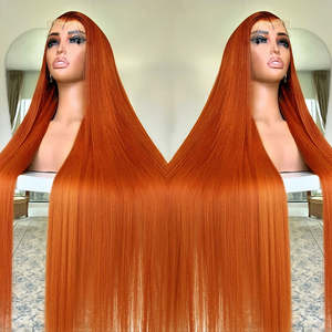 Orange Ginger <b>Lace</b> <b>Front</b> <b>Wigs</b> <b>Human</b> <b>Hair</b> Body Wave 13x6 HD <b>Lace</b> Frontal <b>Wig</b> Colored Brazilian <b>Hair</b> <b>Wig</b> 13x4 Transparent <b>Lace</b> - Product Image 3
