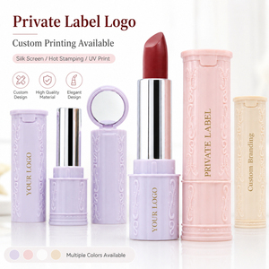Rossetto <span class=keywords><strong>Vintage</strong></span> con Etichetta Privata, Logo Personalizzato, Tubo con Apertura a Pulsante, Finitura Opaca Vellutata, Lunga Durata, Vegano, OEM Makeup - Product Image 2