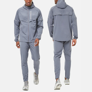 Wholesale Custom Sportswear Tracksuits Fitness Sweatsuit Two Piece Track Suit For Men 100% <b>Polyester</b> <b>Hoodies</b> And Pants Gym Sets - Product Image 1