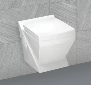 Toilette de taille standard EWC de meilleure qualité à bon prix Qualité d'exportation sans rebord accroché au mur en céramique - Product Image 4