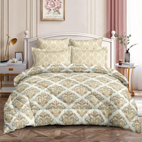 Vente en gros de textiles de maison de luxe, ensemble de couvre-lit imprimé 3 pièces |   Couverture de lit, serviette, couverture, rideaux en mélange de polyester et de coton |