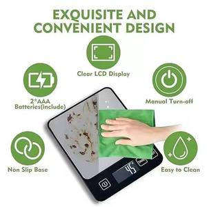 Báscula Digital de Cocina para Uso Doméstico de 10 kg con Pantalla LED, Acero Inoxidable y Funcionamiento con Batería, Resolución de 1 g - Product Image 6