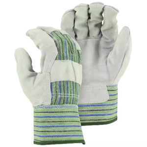 Guantes de cuero dividido de piel de vaca de alta resistencia de calidad superior Forro de algodón suave transpirable para seguridad Industrial jardinería doméstica - Product Image 4