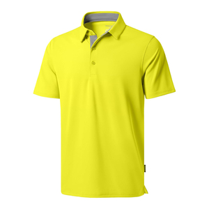Polos brodés personnalisés pour hommes Polos à manches courtes en tissu coton polyester Fabricant d'usine OEM - Product Image 1