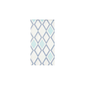 Serviettes blanches 48x48cm Tresmall Blue Print pliées 1/8 Bambulux Eco 300pcs B2B - Product Image 1