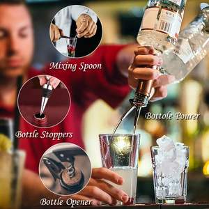 Trusted Dealer Offering High Quality Stainless Steel <b>Wine</b> Pourers Metal Bottle Pourer Accessories Bulk Pricing for Bar Tools - Product Image 3