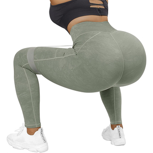 Leggings respirants décontractés pour femmes Gym Fitness avec poche taille moyenne Yoga Running Outwork Fitness Leggings - Product Image 3