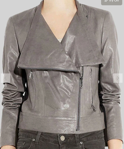 Veste en cuir unisexe modèle 2026 – Écologique, respirante, coupe-vent, col montant, logo frontal, style vintage - Product Image 1