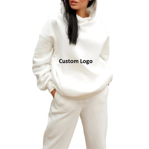 Dropshipping, lo más nuevo de otoño, ropa de calle informal para mujer, conjunto de manga larga, Sudadera con capucha de talla grande, exportación desde el proveedor de BD - Product Image 1