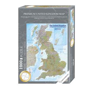Puzzle de la carte du Royaume-Uni 1000 pièces, jouet éducatif personnalisé - Puzzle de Grande-Bretagne en quelques minutes, échantillon gratuit et logo personnalisable - Product Image 2