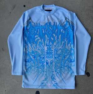 Custom Cotton <b>Thermal</b> Long Sleeve T <b>Shirts</b> Vintage Screen Print Oversized Distressed Double Layer Long Sleeve T-<b>shirt</b> <b>for</b> <b>Men</b> - Product Image 1