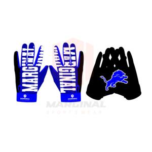 2026 Custom Design High Quality Lightweight Fully Customizable Professional American Football Gloves Full Finger Hand Grips - Product Image 1