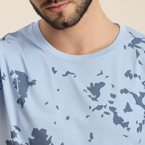 T-shirt pour homme en tissu éponge respirant à séchage rapide, couleur personnalisée, nouvelle conception, écologique, anti-froissement, coupe classique - Product Image 5