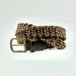 Cinturón de Cuero Trenzado y Tejido a Mano, Ancho y Largo Personalizables, Hebilla de Aleación de Moda, Diseño de Lujo, Venta Directa al Por Mayor - Product Image 5