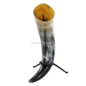 Cuerno Vikingo para Beber, Hecho a Mano, de Alta Calidad, Natural, a Prueba de Fugas, Apto para Alimentos, Pulido, Regalo Empresarial, Tamaño L - Product Image 2