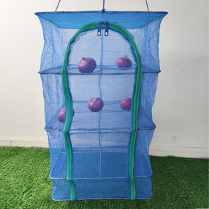 35*35*65cm 50*50*95cm 3 couches Cage de séchage du poisson <span class=keywords><strong>Anti</strong></span> moustique suspendu étendoir filet pour fruits de mer/fruits/légumes filet - Product Image 2