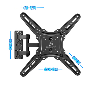 Supporto TV Pieghevole per Schermi da 23'' a 60'' con Rotazione a 180° per TV LED, Plasma e LCD, in Acciaio, Prodotto Confezionato - Product Image 4
