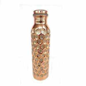 Trending Design Pure <b>Copper</b> <b>Water</b> <b>Bottle</b> Good for Kids School Yoga Office Usage <b>Copper</b> <b>Water</b> <b>Bottle</b> In Hexagon Shape - Product Image 1