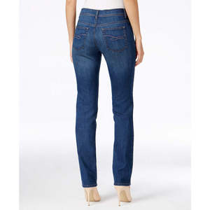 Jeans Slim Fit da Donna Style Co a Vita Media con Controllo Pancia, in Denim Traspirante Effetto Piper Wash, Design Semplice a Gamba Dritta, Taglia 22 W - Product Image 4