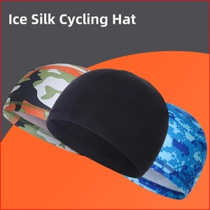 Haute élasticité été Sports de plein air chapeau glace sèche soie pour courir équitation moto respirant réservoir intérieur bouchon Camp casquettes - Product Image 2
