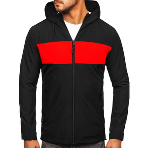 Vente en gros Veste coupe-vent pour hommes personnalisée, légère et imperméable Streetwear en toile avec logo à l'avant Veste en position pour homme - Product Image 4