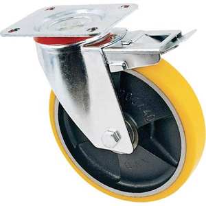 ล้อหมุนส้อม + หยุด24 AVO A/สังกะสี/D/เหล็กหล่อ125X25 100X85 - Product Image 1