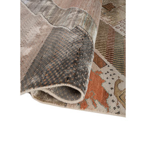 Tapis Manchaha en laine et soie de bambou noué à la main, ivoire, 10 mm d'épaisseur, motif géométrique abstrait, pour la maison, le couloir, modèle rectangulaire - Les-2636 - Product Image 2