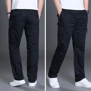 Pantalones Cargo de Lona de Cintura Alta para Hombre, Bolsillos Grandes, Transpirables, Ecológicos, Resistentes al Viento, para Senderismo, Trabajo, Gimnasio - Product Image 5