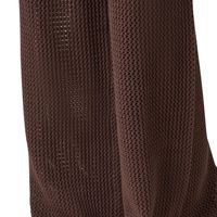 Pantalon en tricot pour femme, marron chocolat, coupe large, taille haute, avec cordon de serrage, idéal pour la plage et les vacances d'été