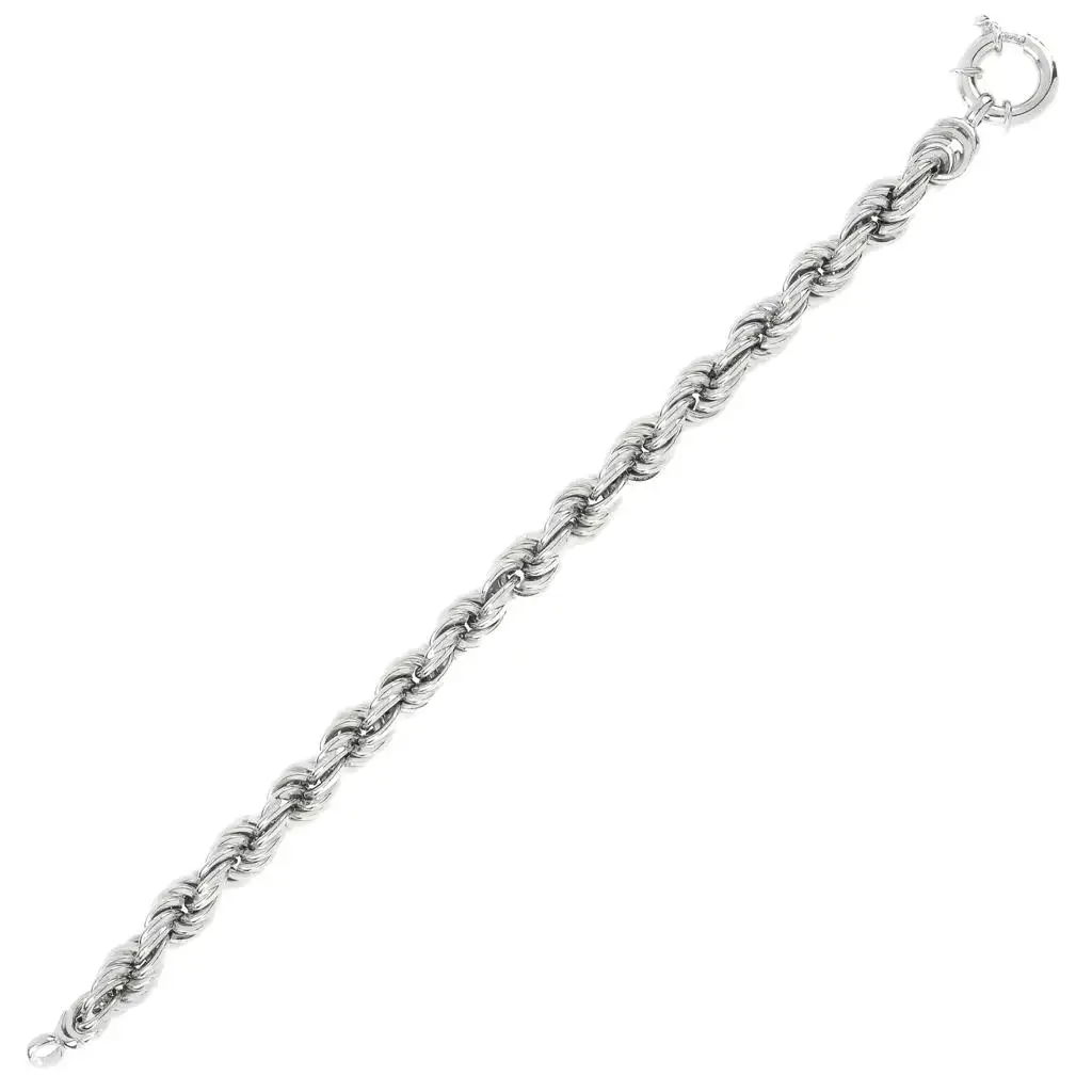 Top quality italiano handmade prata pulseira CORDA 150 cadeia de corda oca uso diário para homens e mulheres jóias