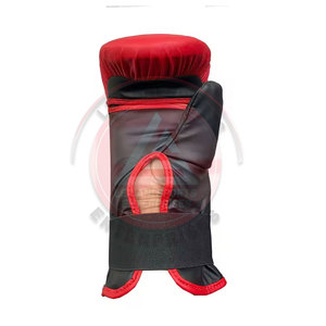 Mitaines de boxe unisexes en cuir véritable personnalisables avec évacuation de l'humidité et sangle auto-agrippante, service OEM, best-seller - Product Image 6