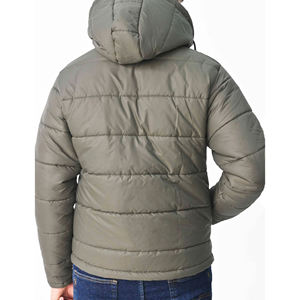 เสื้อแจ็คเก็ตพัฟเฟอร์ผ้าแคนวาสสำหรับผู้ชาย สกรีนโลโก้ได้ ดีไซน์ทันสมัย คอตั้ง หนา อุ่น เหมาะสำหรับฤดูหนาว - Product Image 3