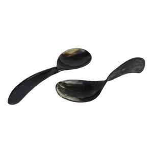 Cuchara de cuerno de búfalo hecha a mano de La India Artesanía natural a granel Venta al por mayor Cucharas de cuerno de vaca - Product Image 1