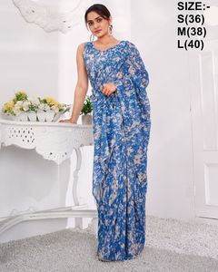 Lycraa เสื้อเบลาส์ผ้าส่าหรี/Shari/Sari สำหรับผู้หญิง,เสื้อเชิ้ตผู้หญิงขายส่งปี2022งานปาร์ตี้แต่งงานดีไซเนอร์นำเข้า - Product Image 6