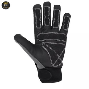 Gants en cuir de mécanicien résistants aux coupures anti-ampère élevé équipement de sécurité pour les champs pétroliers pour l'extraction de gaz TPR gants de travail résistants aux chocs - Product Image 4