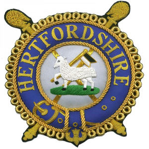 Excellent Quality Handmade Embroidered <b>Gold</b> Bullion Wire Thread Masonic Regalia Patch with Felt Fabric Customizable Colors Sizes - Product Image 3