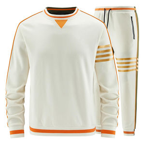 Chándal Informal de Forro Polar con Bordado Personalizado y Parches Desgastados, Estilo Urbano 2025, Unisex, 100% Poliéster, para Invierno - Product Image 4