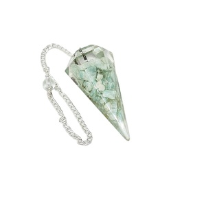 Último modelo de Péndulo de Radiestesia Facetado de Orgón, Amazonita y Ágata, Hecho a Mano, Más Vendido, Precio Atractivo, AMAYRA CRYSTAL EXPORTS de Gujarat - Product Image 1