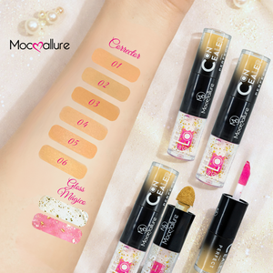 Lotto da 24 pz - Mocoallure Lipgloss + Correttore 2 in 1 - Correttore Viso ad Alta Copertura e Lucidalabbra Effetto Specchio - Product Image 5