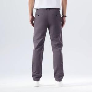 Pantalones chinos ajustados informales para hombre hechos con algodón suave, ajuste cónico, diseño transpirable para ropa informal, Pantalones chinos para hombre - Product Image 6