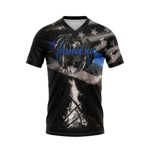 Botones de malla sublimada zip unisex tiro con arco partido Jersey camisa usa para equipo - Product Image 2