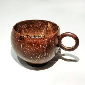 Tasse de noix de coco esthétique pour influenceurs Tasse naturelle faite à la main pour le contenu écologique et les cadeaux de marque par Tradebyd - Product Image 1