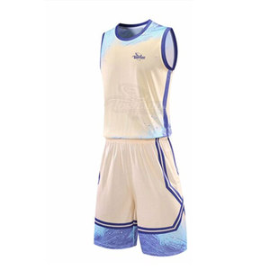 Customized High Quality <b>Basketball</b> Uniform Set Best Design <b>Outdoor</b> Sports Wear Breathable Polyester Material Plus Size Printed - Product Image 1