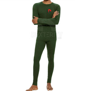 High Quality New <b>Thermal</b> <b>Men's</b> Long Johns <b>Set</b> Breathable Running Eco-Friendly Soft Polyester/Cotton Fabric 2-Piece All Seasons - Product Image 5